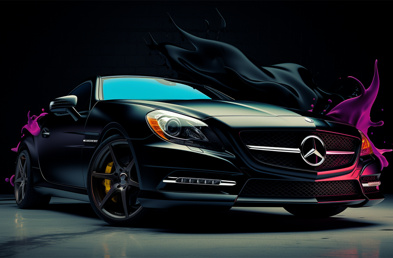 Vibrant Velocity: The Artistic Essence of Mercedes-Benz SLK